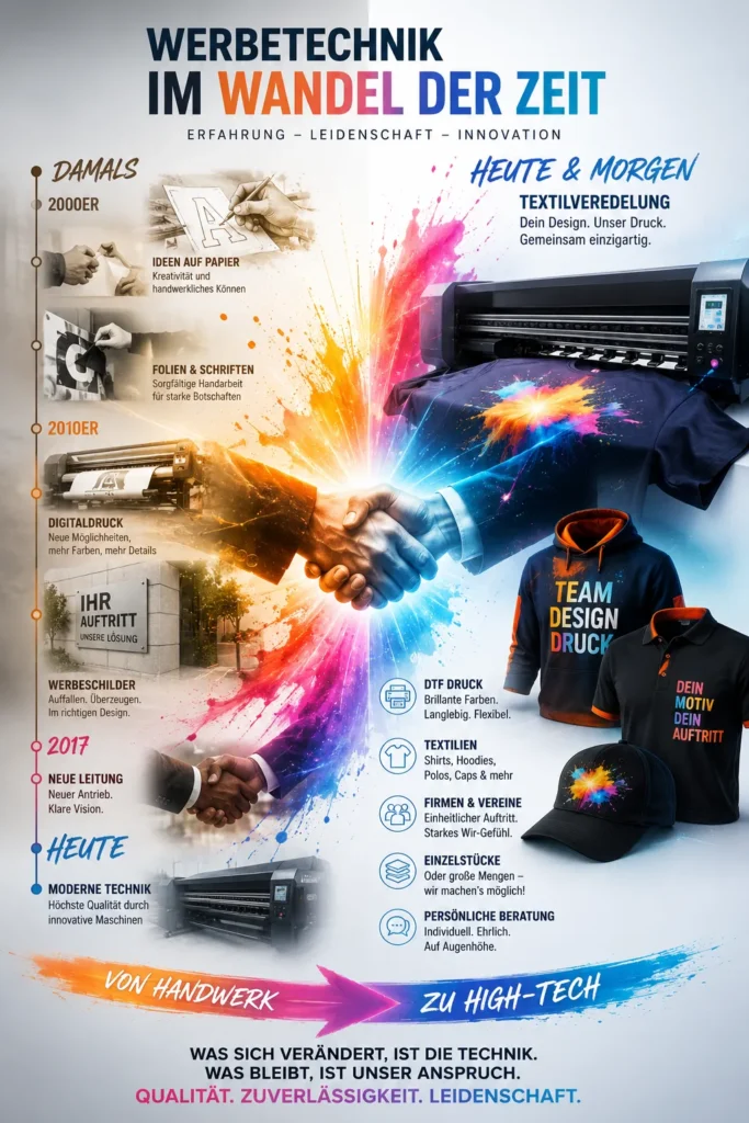 las werbetechnik im wandel der zeit